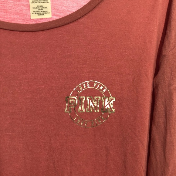 Victoria Secret Pink love pink long sleeve size S - Picture 2 of 5